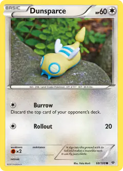 Dunsparce Common card from Roaring Skies