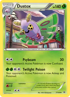 Dustox Uncommon card from Roaring Skies