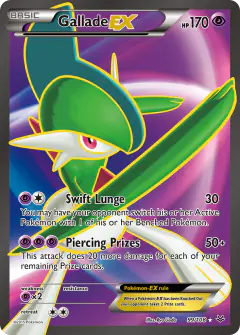 Gallade-EX Rare Ultra card from Roaring Skies