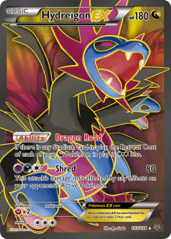 Hydreigon-EX Rare Ultra card from Roaring Skies