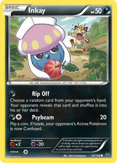 Inkay Common card from Roaring Skies