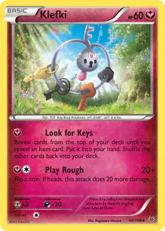 Klefki Rare card from Roaring Skies