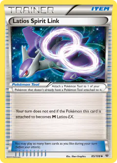 Latios Spirit Link Uncommon card from Roaring Skies