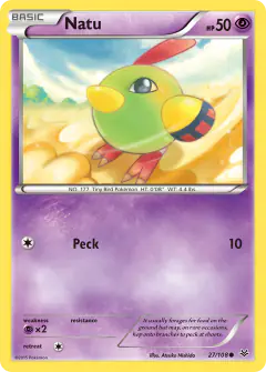 Natu Common card from Roaring Skies
