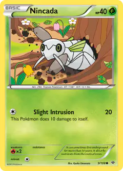 Nincada Common card from Roaring Skies