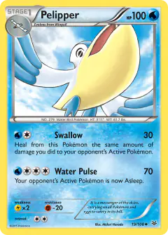 Pelipper Uncommon card from Roaring Skies