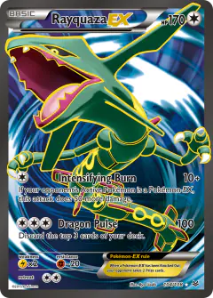 Rayquaza-EX Rare Ultra card from Roaring Skies