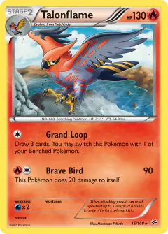 Talonflame Rare card from Roaring Skies