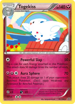 Togekiss Rare card from Roaring Skies