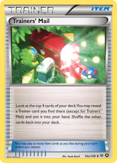 Trainers' Mail Uncommon card from Roaring Skies