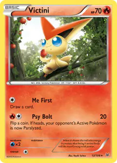 Victini Rare card from Roaring Skies