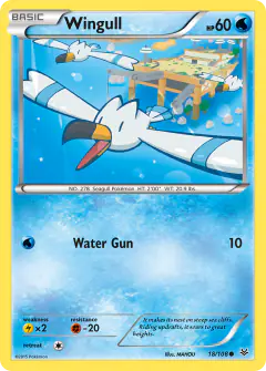 Wingull Common card from Roaring Skies