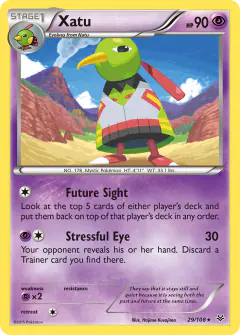 Xatu Rare card from Roaring Skies