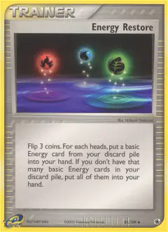 Energy Restore Uncommon card from Ruby & Sapphire