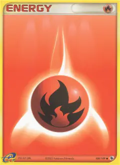 Fire Energy Common card from Ruby & Sapphire