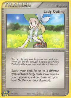 Lady Outing Uncommon card from Ruby & Sapphire