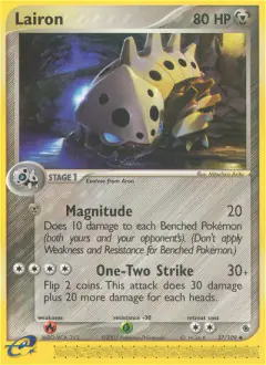 Lairon Uncommon card from Ruby & Sapphire