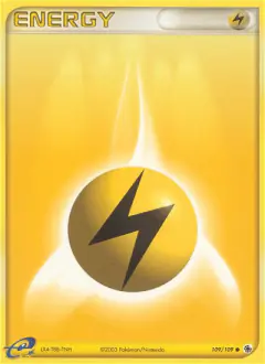 Lightning Energy Common card from Ruby & Sapphire