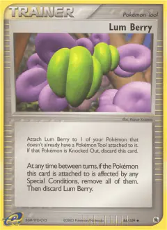 Lum Berry Uncommon card from Ruby & Sapphire