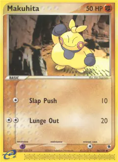 Makuhita Common card from Ruby & Sapphire