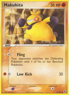 Makuhita Common card from Ruby & Sapphire