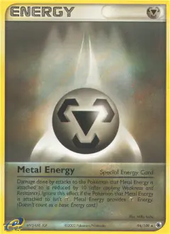 Metal Energy Rare card from Ruby & Sapphire