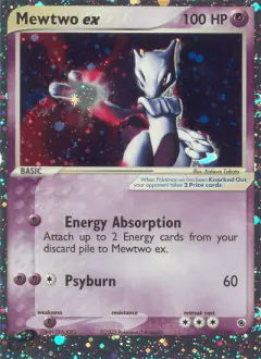 Mewtwo ex Rare Holo EX card from Ruby & Sapphire