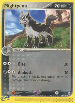 Mightyena Uncommon card from Ruby & Sapphire