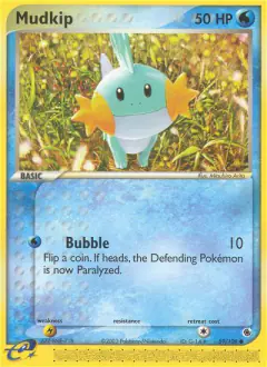 Mudkip Common card from Ruby & Sapphire