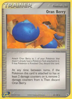 Oran Berry Uncommon card from Ruby & Sapphire