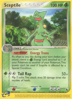 Sceptile Rare card from Ruby & Sapphire