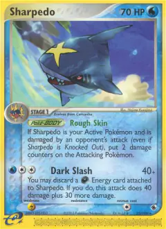 Sharpedo Rare card from Ruby & Sapphire