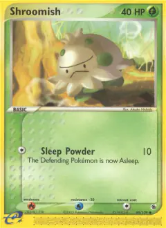 Shroomish Common card from Ruby & Sapphire