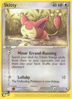 Skitty Uncommon card from Ruby & Sapphire