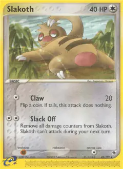 Slakoth Uncommon card from Ruby & Sapphire