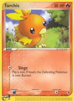 Torchic Common card from Ruby & Sapphire