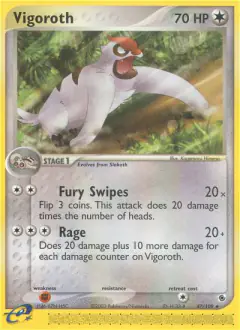Vigoroth Uncommon card from Ruby & Sapphire