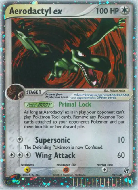 Aerodactyl ex Rare Holo EX