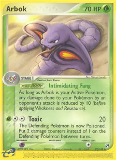 Arbok Uncommon card from Sandstorm