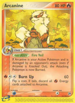 Arcanine Rare card from Sandstorm