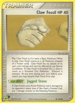 Claw Fossil Common card from Sandstorm