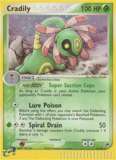 Cradily Rare Holo card from Sandstorm