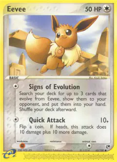 Eevee Common card from Sandstorm