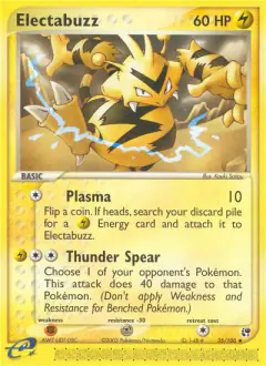 Electabuzz Uncommon card from Sandstorm