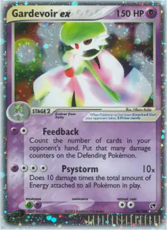 Gardevoir ex Rare Holo EX card from Sandstorm
