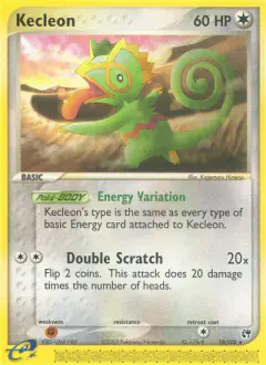 Kecleon Rare card from Sandstorm