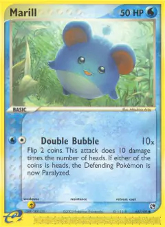 Marill Common card from Sandstorm