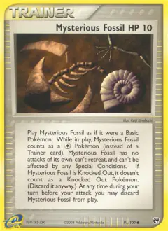 Mysterious Fossil Common card from Sandstorm