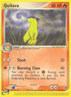Quilava Uncommon card from Sandstorm