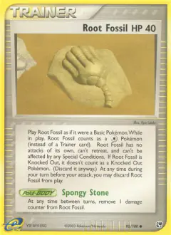 Root Fossil Common card from Sandstorm
